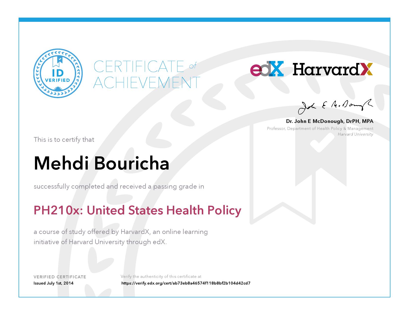 harvard university phd health policy