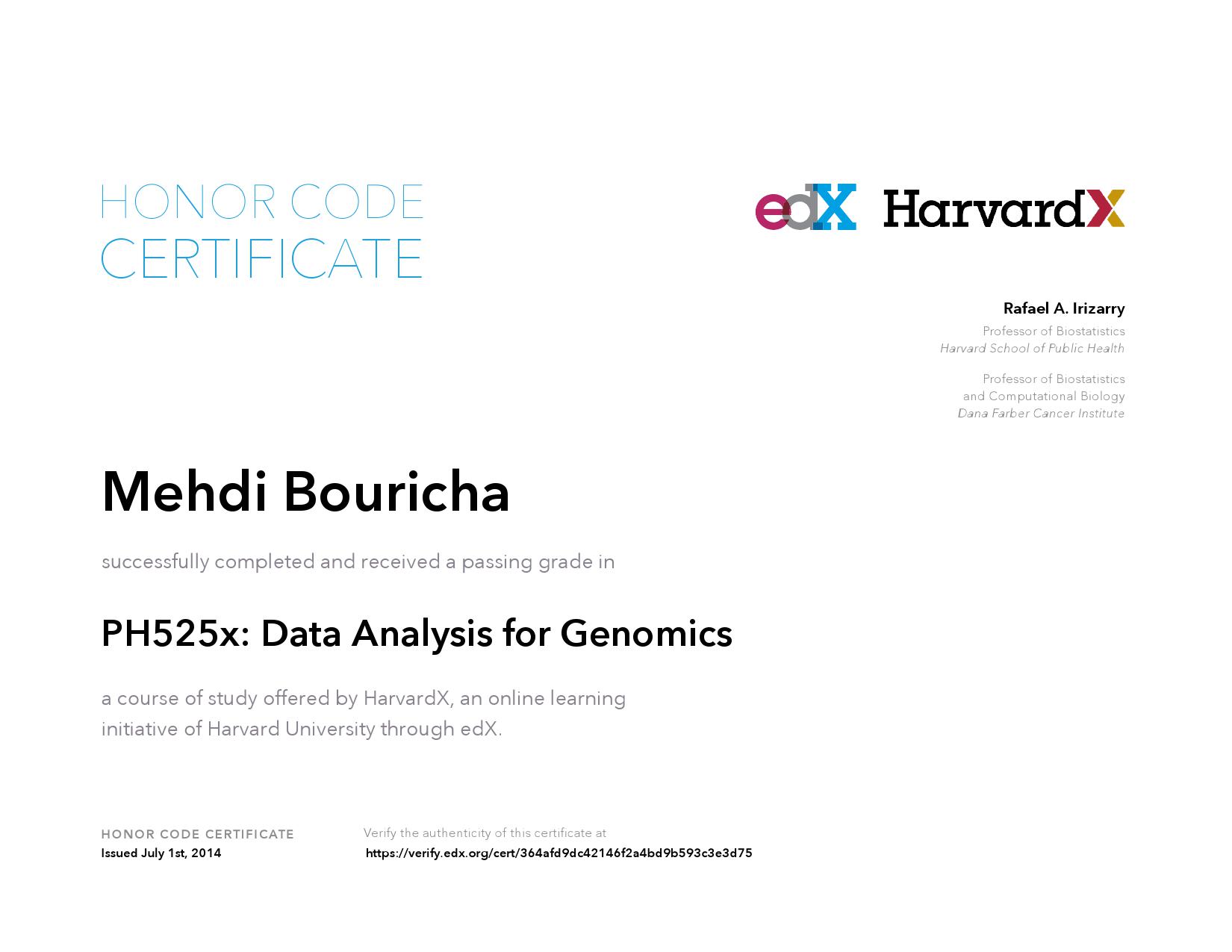 HarvardX Harvard University - PH525x Data Analysis for ...